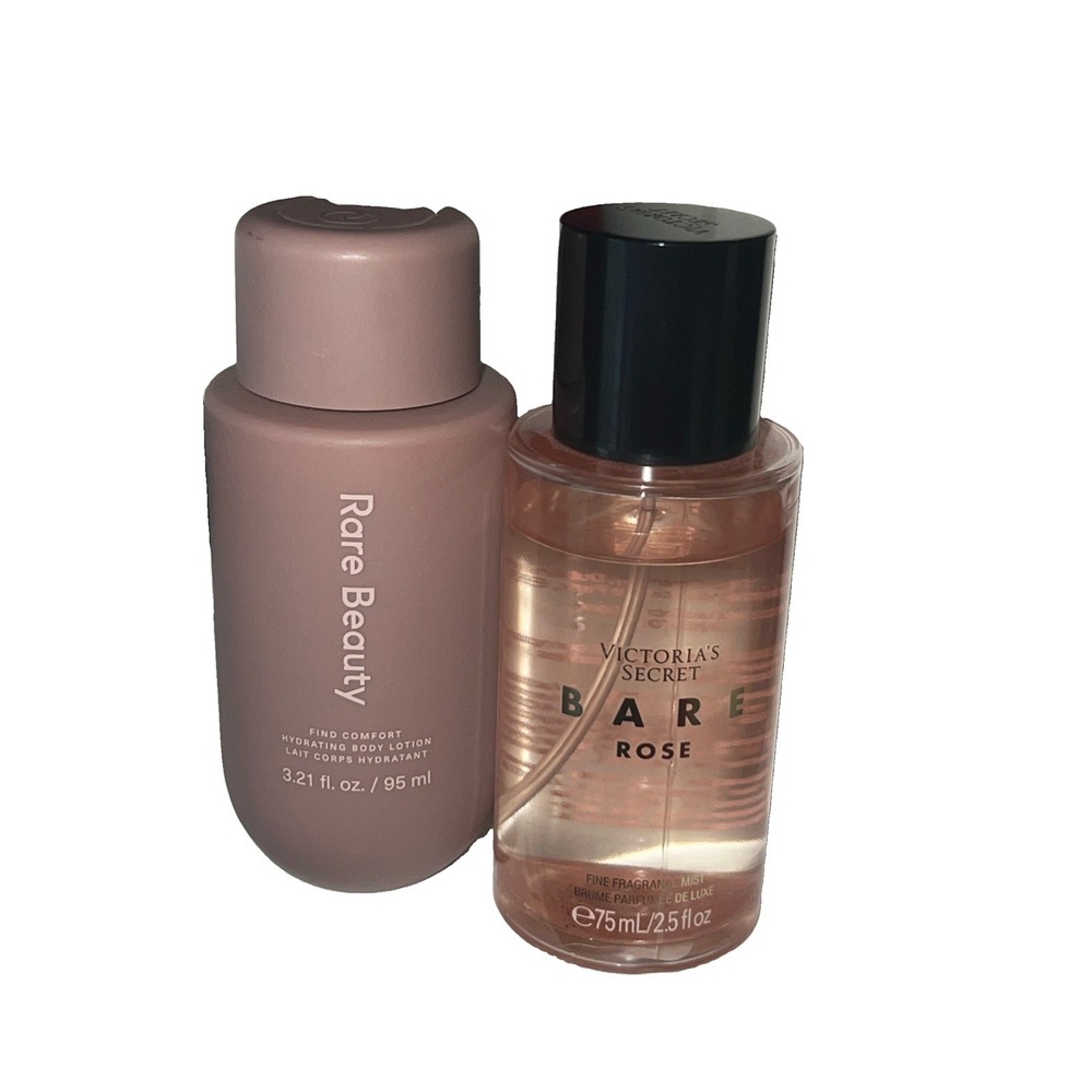 Victoria's Secret BARE ROSE Fine Fragrance Body Mist 2.5 Oz & Lotion 3.21 Oz Set